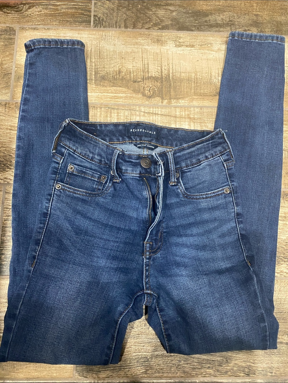 Aeropostale Medium Blue Skinny Jeans